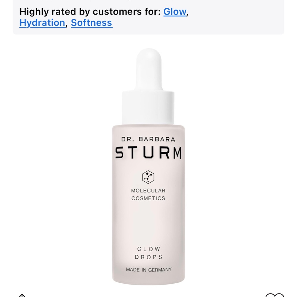 Dr. Barbara Sturm Glow Drops Serum — Pale Pink & White